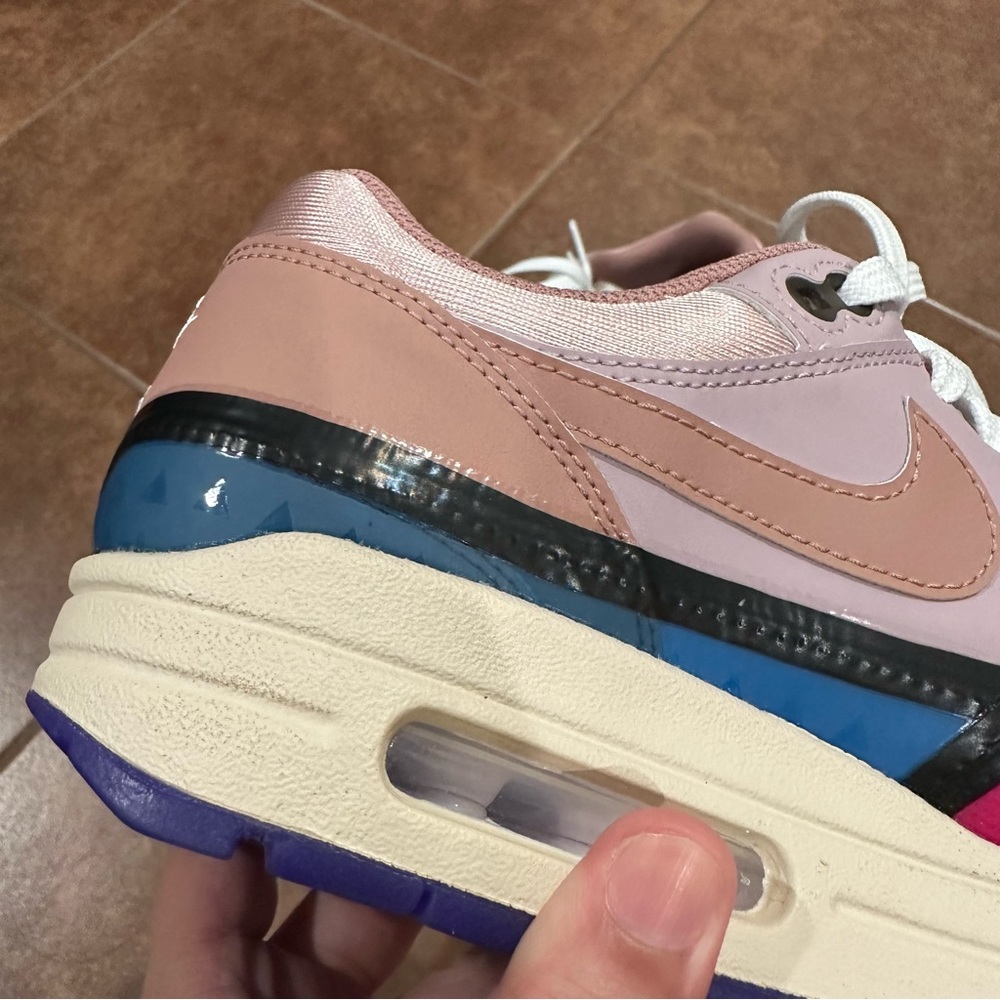 Nike Air Max 1 PRM Plum Fog Fossil Rose - Picture 10 of 13